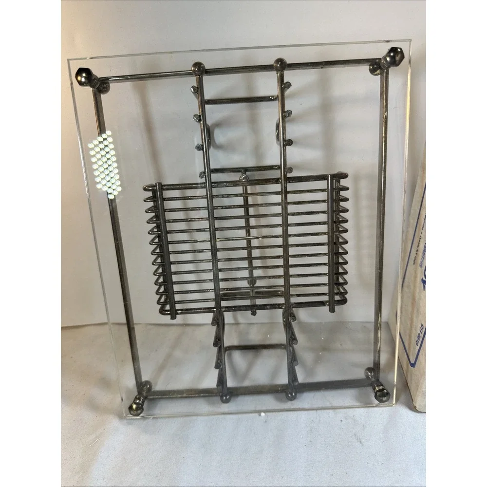 Oneida 70s Silverware Buffet CADDY Silverplated Acrylic Base for Events/Catering